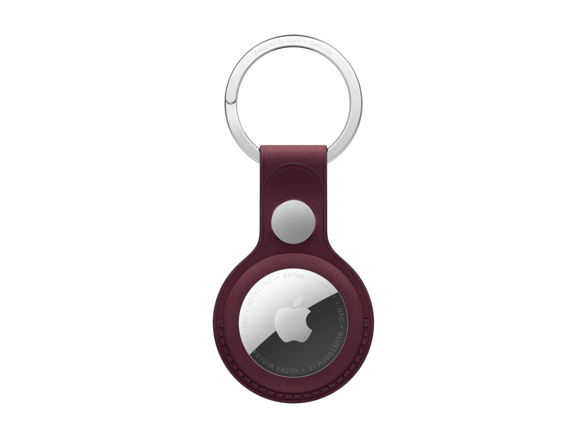 Apple AirTag FineWoven Key Ring – Burgundy