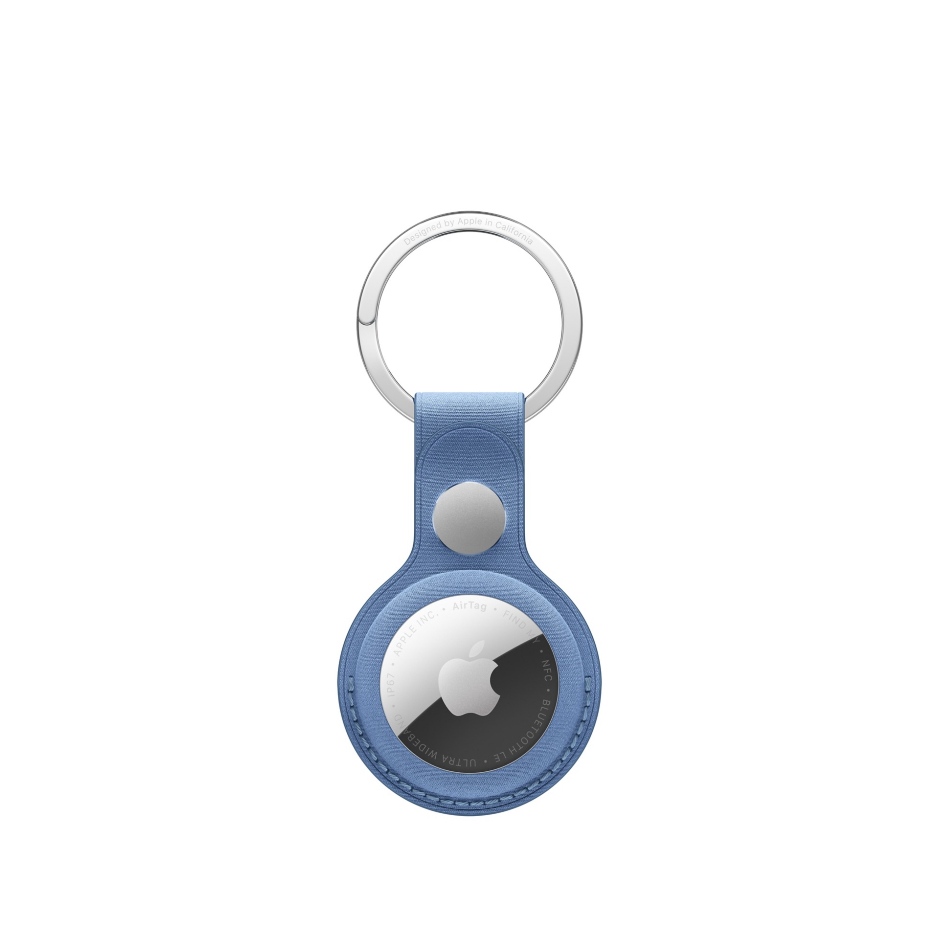 Apple AirTag FineWoven Key Ring – Wildflower Blue