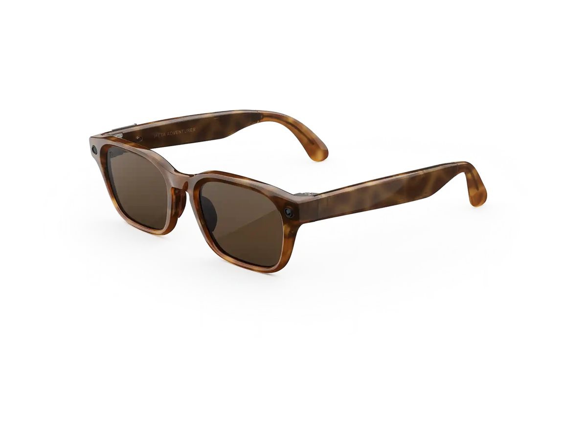 Meta Adventurer smart glasses - 32 GB - classic tortoise, brown