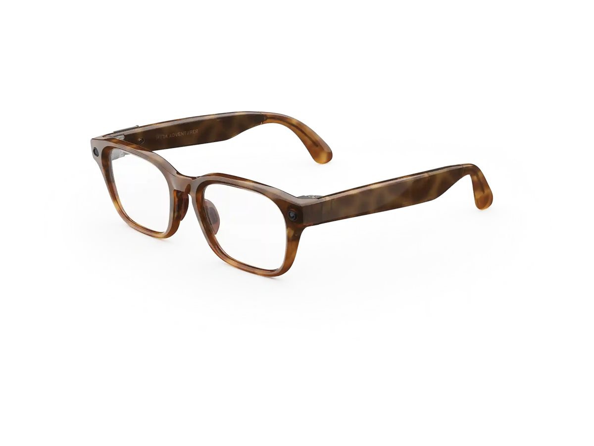 Meta Adventurer smart glasses - 32 GB - classic tortoise, clear