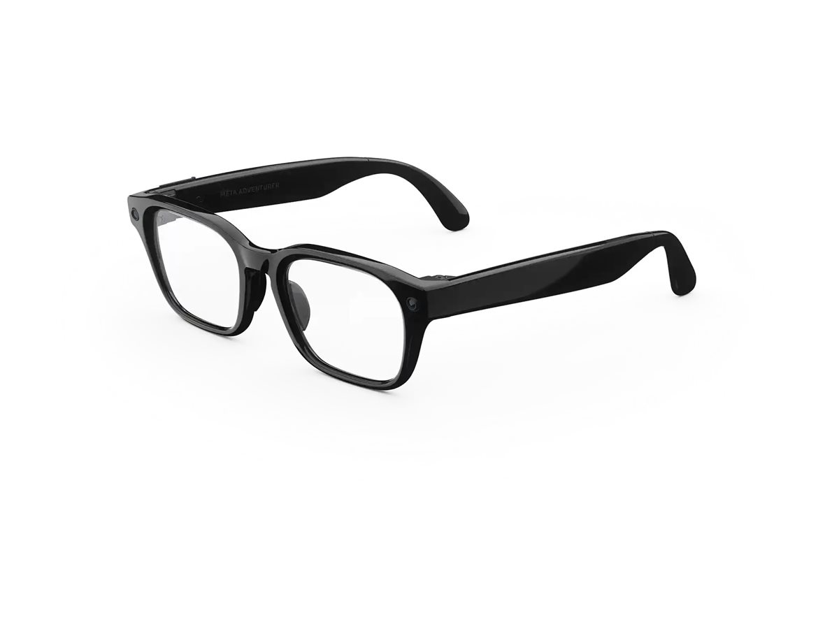 Meta Adventurer smart glasses - 32 GB - classic black, clear