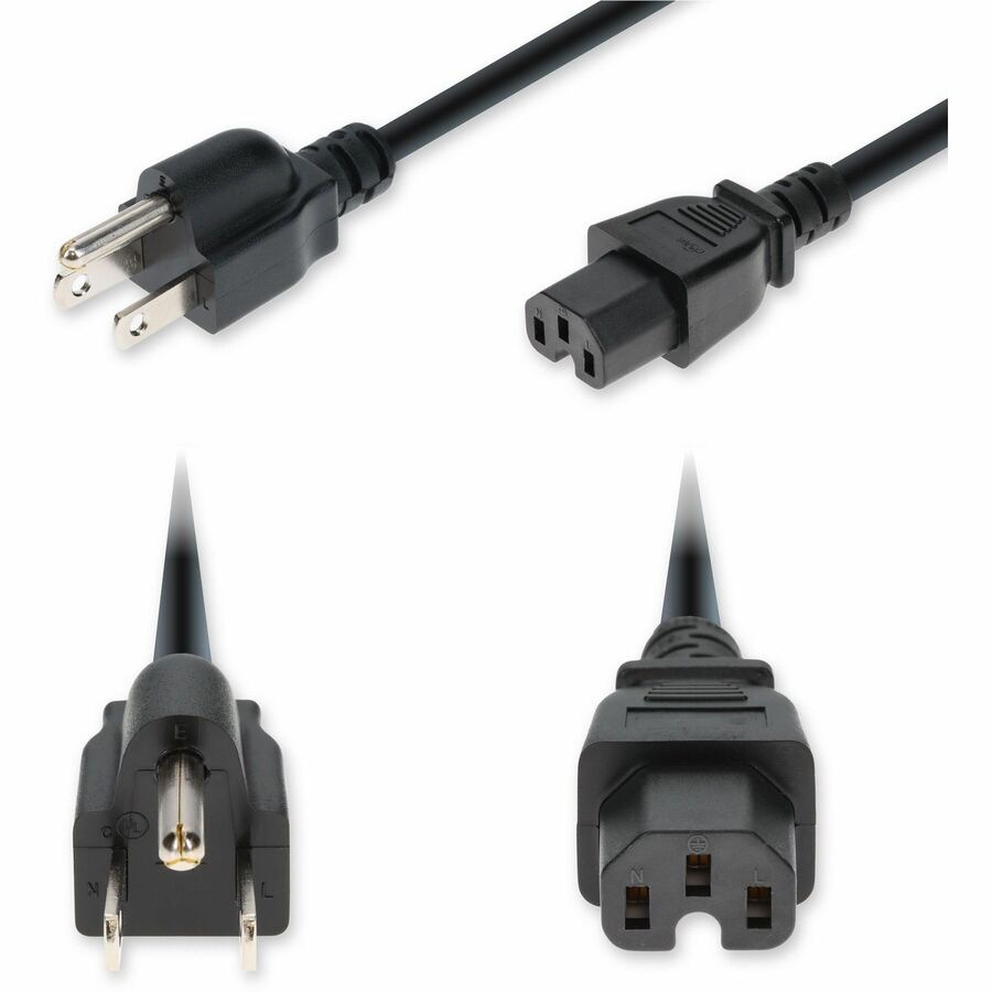 Proline 8ft NEMA 5-15P Male to C15 Female Standard Commercial 14 AWG 125V a