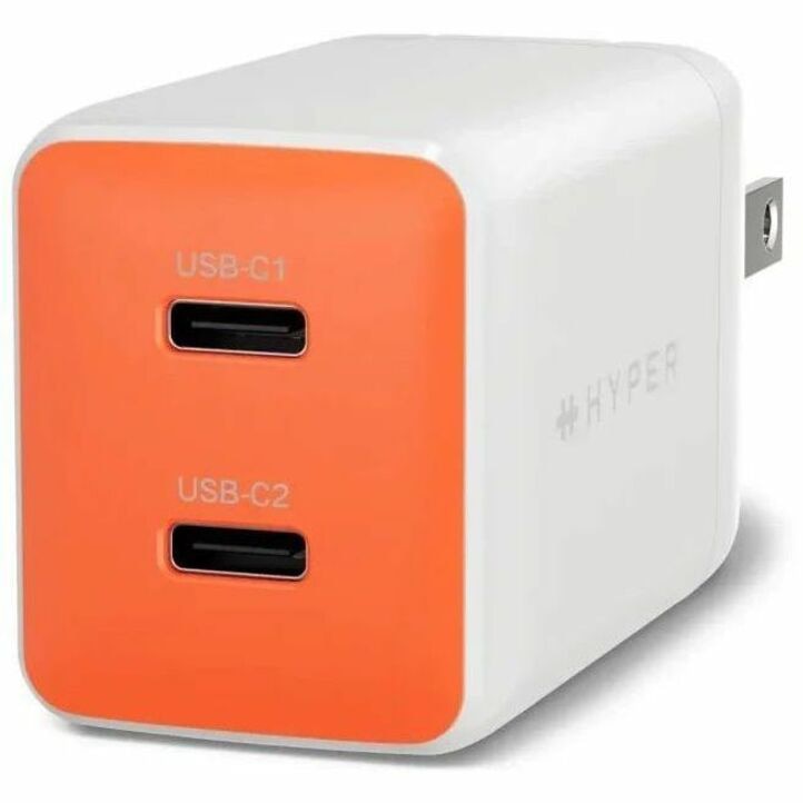 Targus HyperJuice Flex 45W GaN Wall Charger - White/Orange