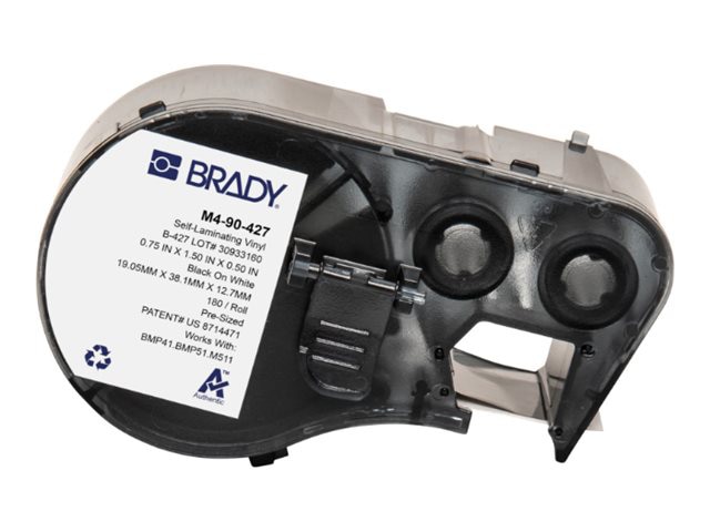 Brady - label cartridge - matte - 180 label(s) - 19.05 x 38.1 mm