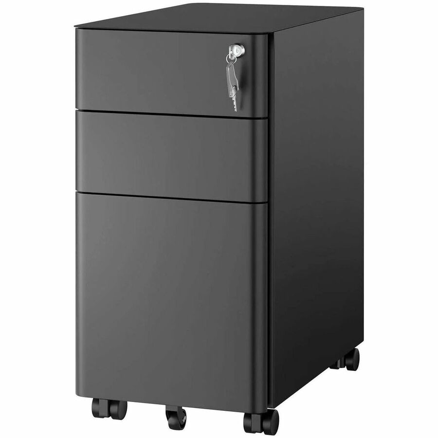 Mount-It! Slim Rolling File Cabinet with 3 Drawers