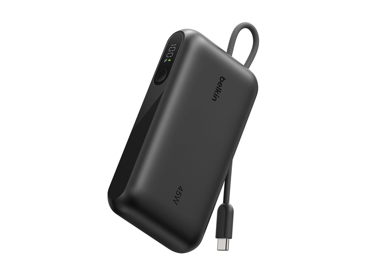 Belkin UltraCharge power bank - with integrated cable and display - 2 x USB