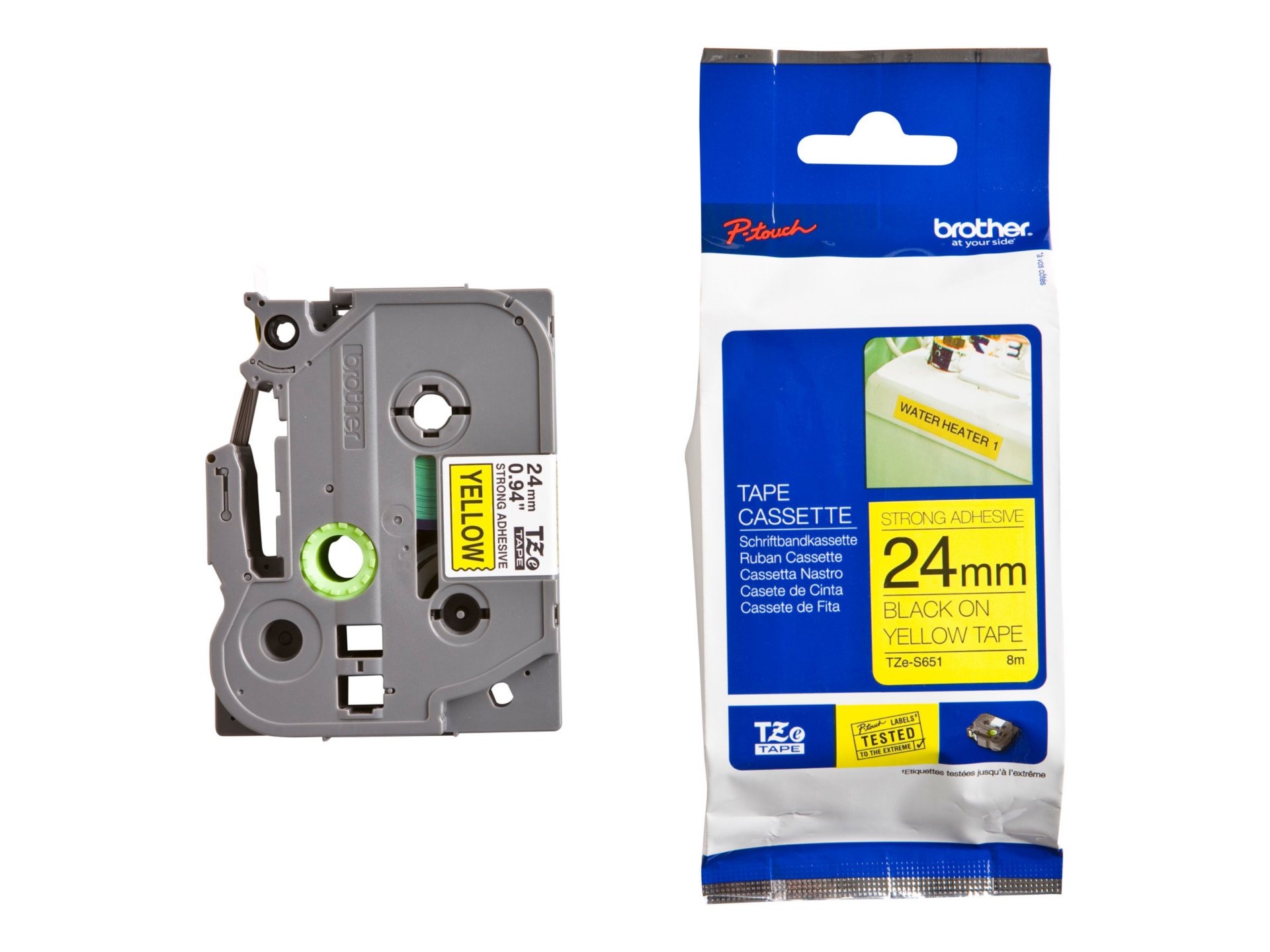 Brother TZe-S651 - laminated tape - 1 cassette(s) - Roll (2.4 cm x 8 m)