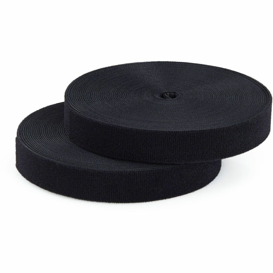 StarTech 50ft (15.2m) Hook and Loop Roll, 1in (2.5cm) Wide, Cut-to-Size, Bu
