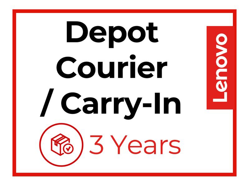 Lenovo Courier/Carry-in Upgrade - extended service agreement - 3 years