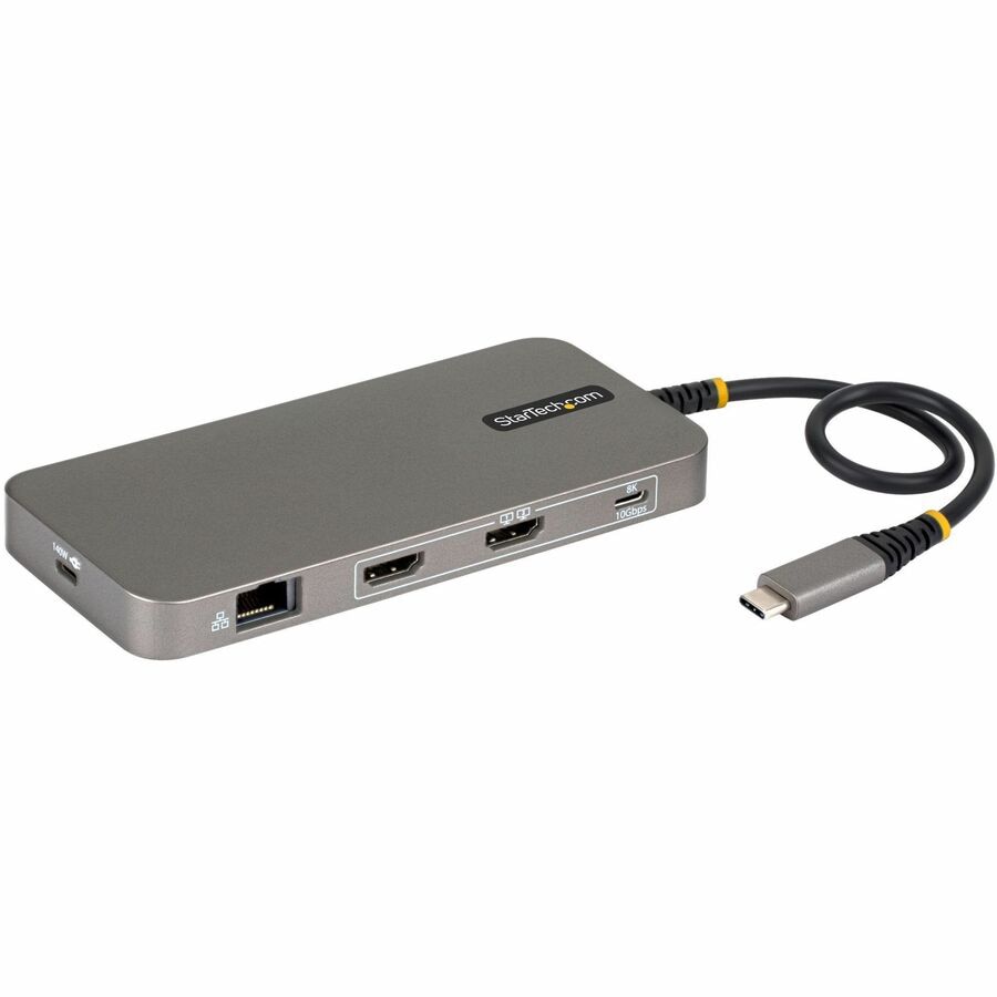 StarTech USB4 Dual-HDMI Multiport Adapter, 140W, 4K 60Hz, 10Gbps Hub, GbE