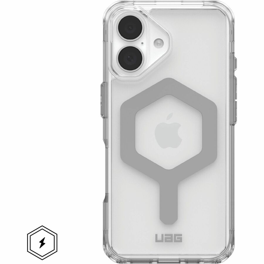 Urban Armor Gear Plyo iPhone 16 Case - Ice/Silver
