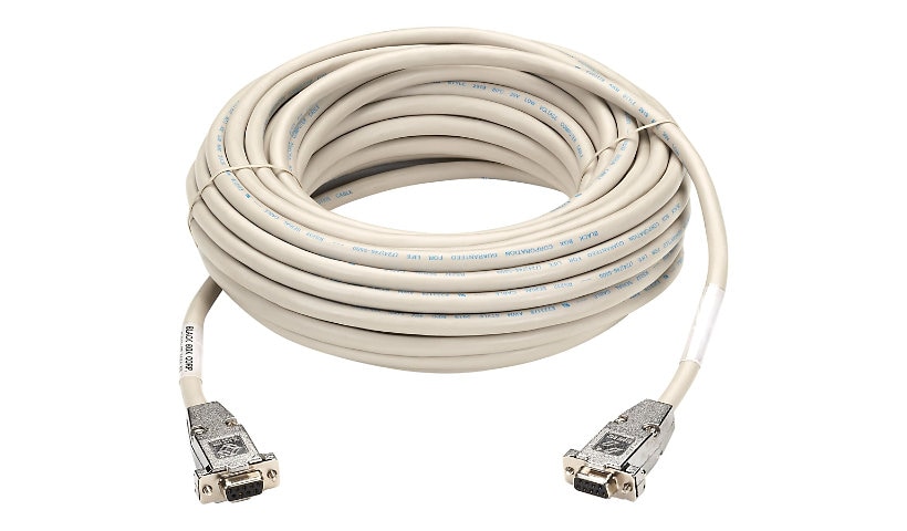 Black Box - null modem cable - DB-9 to DB-9 - 50 ft