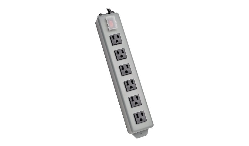 Tripp Lite Waber-by-Tripp Lite 6-Outlet (41.3 mm center-to-center spacing) Industrial Power Strip, 6-ft. Cord - power
