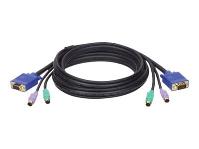 Tripp Lite 10ft PS/2 Cable Kit for B007-008 KVM Switch 3-in-1 Kit 10' - keyboard / video / mouse (KVM) cable - 10 ft