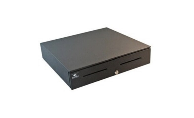 APG JD554A-BL1816-C Heavy-Duty Stainless-Steel-Front Cash Drawer with USBPro II USB Interface Black 18 x 4.2 x 16.7 