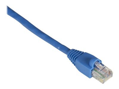 Black Box 10ft GigaBase 350 CAT5e Blue Patch Cable, Snagless, Crossover 10'