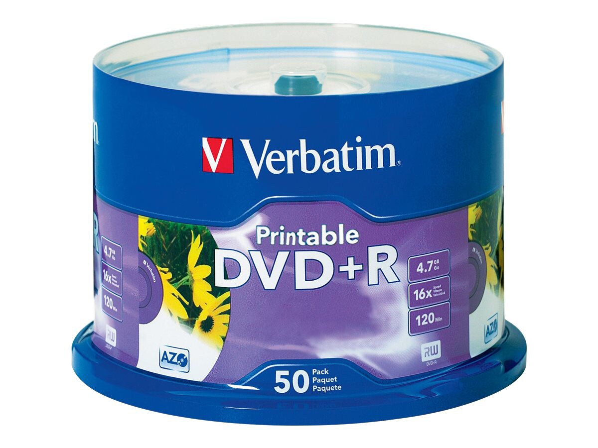 Verbatim - DVD+R x 50 - 4.7 GB - storage media