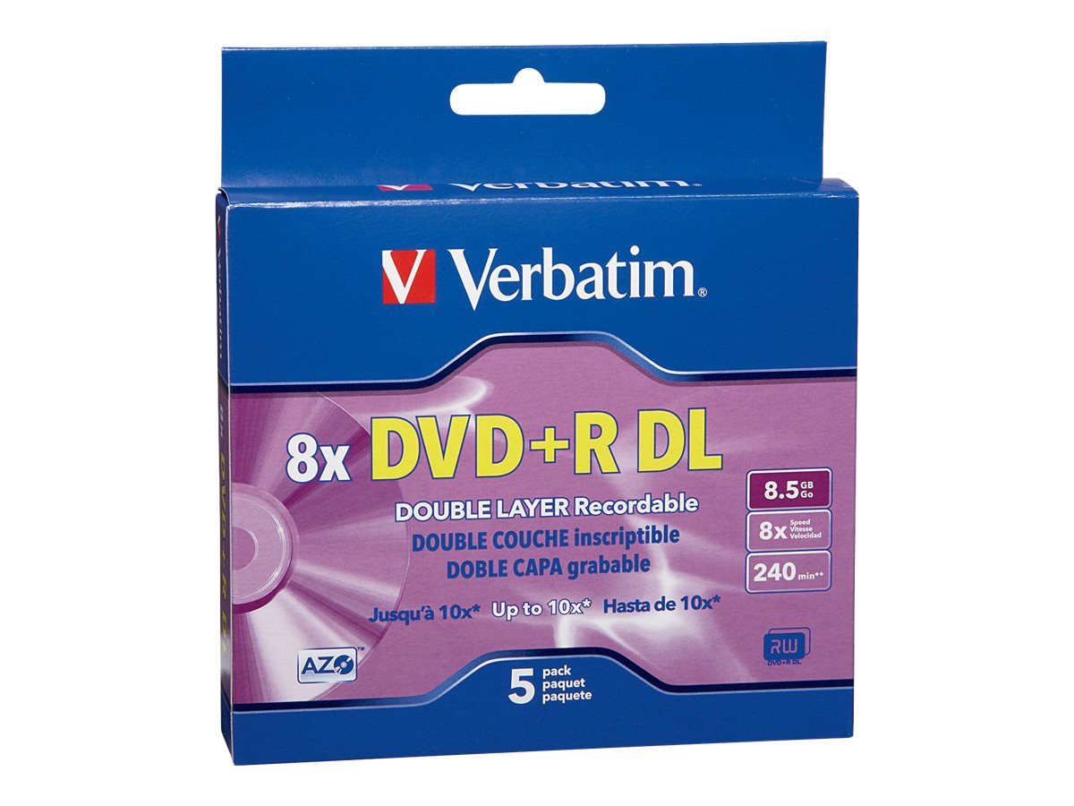 Verbatim Dvd R Dl X 5 8 5 Gb Storage Media