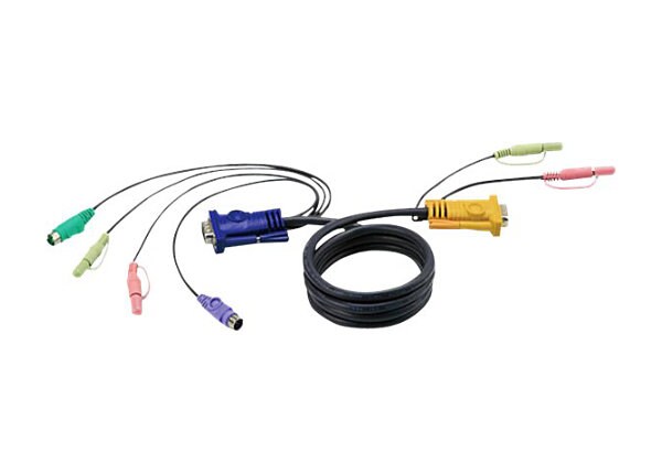 ATEN 6FT CABLE HD15M/MD6M/MD6M/SP/SP