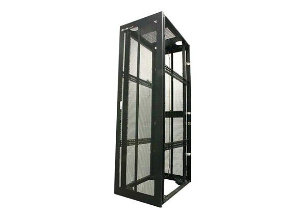 StarTech.com 42U 36in Black Server Rack Cabinet w/ Mesh Door - No Side Panels - relay rack - 42U