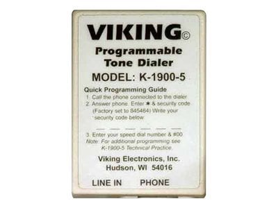 Viking K-1900-5 Touch Tone Hot Line Dialer with Non-Volatile Memory