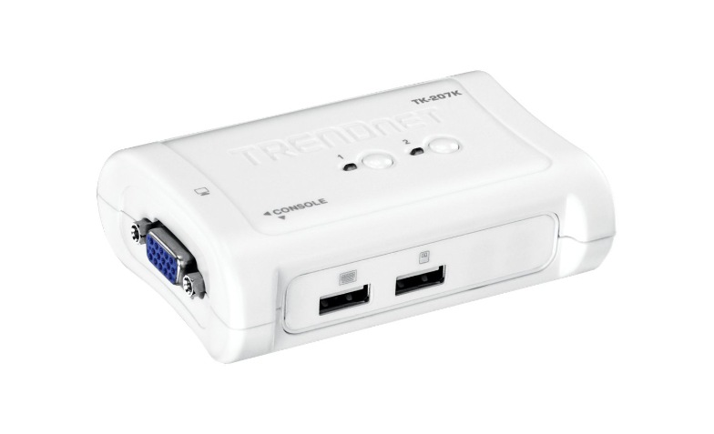 TRENDnet 2-Port USB KVM Switch And Cable Kit, 2048 x 1536
