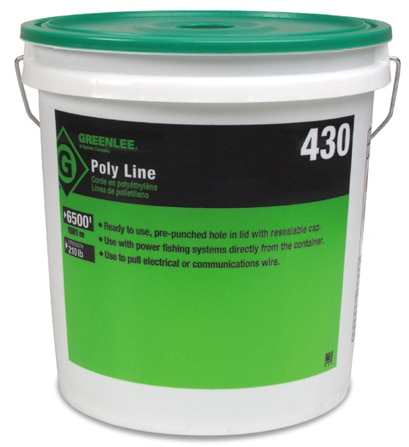 Greenlee 6500' Poly Line Bucket - Green