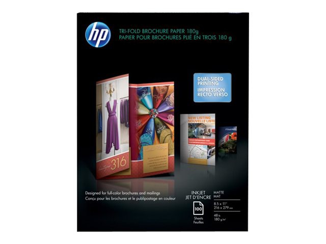 HP Tri-fold Matte Brochure Paper
