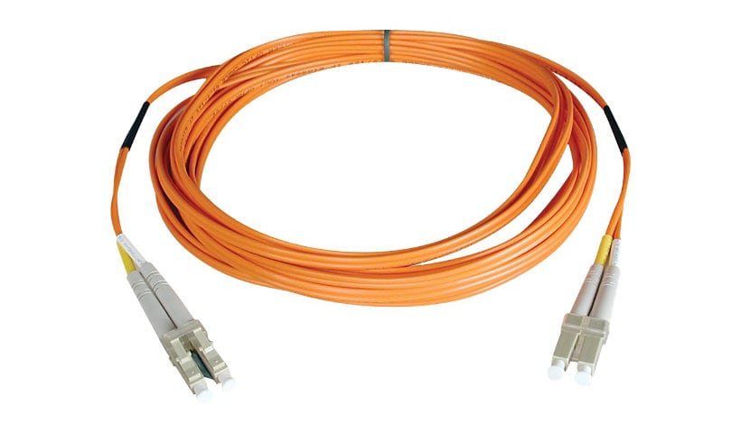 Eaton Tripp Lite Series Duplex Multimode 50/125 Fiber Patch Cable (LC/LC), 5M (16 ft.) - patch cable - 5 m - orange