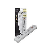 Belkin SurgePro 6-Outlet Metal Surge Protector (White) - 15ft Cord
