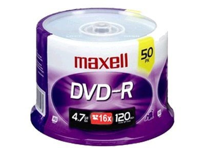 Maxell - DVD-R x 50 - 4.7 GB - storage media - 638011 - DVD & Blu