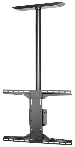 Peerless Solid-Point Flat Panel Straight Column Mount PLCM-UNL-CP mounting kit - for flat panel - black