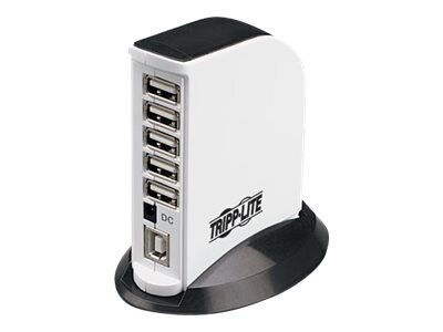 Tripp Lite 7-Port USB 2.0 Hi-Speed Hub Compact Desktop Mobile Tower - hub - 7 ports
