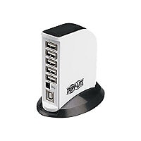 Tripp Lite 7-Port USB 2.0 Hi-Speed Hub Compact Mobile Tower