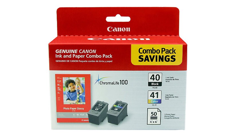 Canon PG-40 & CLI-41 Ink and Paper Set