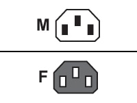 Lantronix - power cable - IEC 60320 C14 to power IEC 60320 C13 - 7 ft
