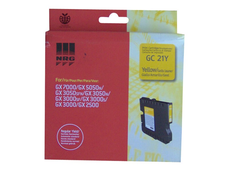 Ricoh GX GelSprinter 21Y Yellow Print Cartridge