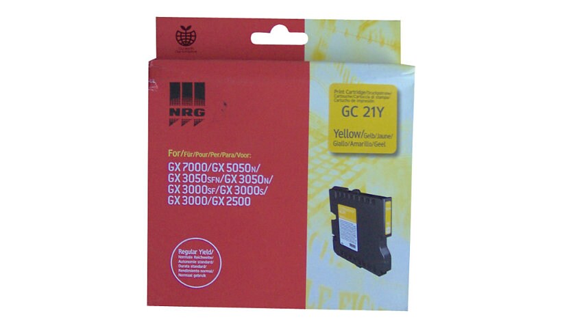 Ricoh GX GelSprinter 21Y Yellow Print Cartridge