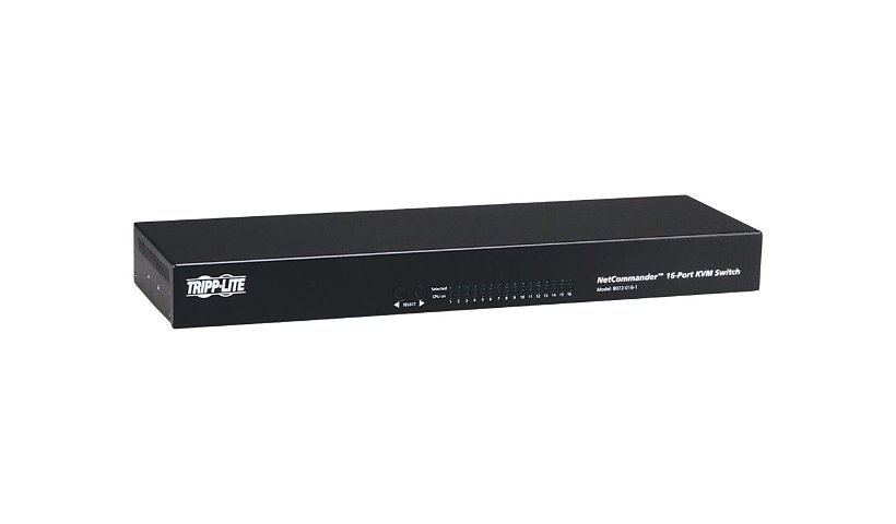 Tripp Lite 16-Port Cat5 KVM Switch VGA USB PS/2 1URM Rackmount - KVM switch - 16 ports - TAA Compliant