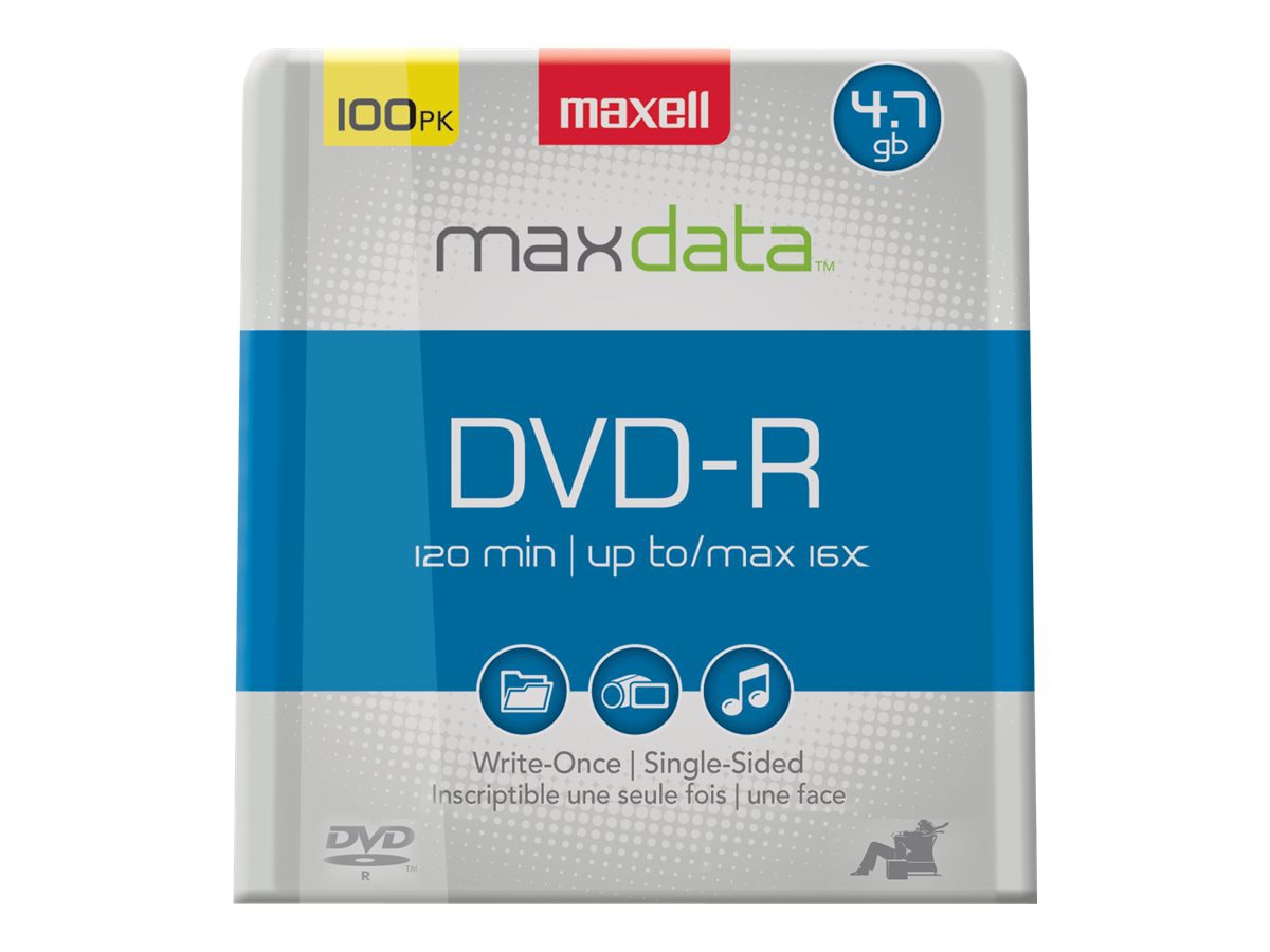 Maxell - DVD-R x 100 - 4.7 GB - storage media