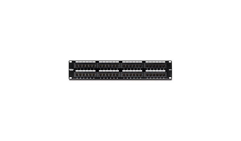 TRENDnet 48-Port Cat6 Unshielded Patch Panel, Wallmount Or Rackmount, Compatible With Cat3,4,5,5e,6 Cabling, For