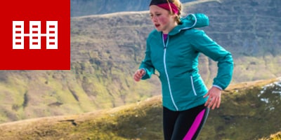 woman running outdoors