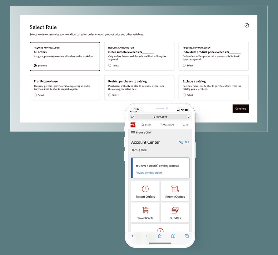 account benefits subscription pane 