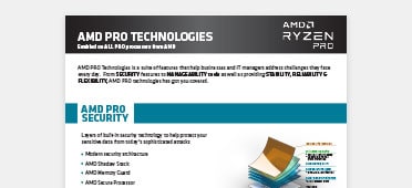 PDF OPENS IN A NEW WINDOW: Read an overview of AMD PRO TECHNOLOGIES