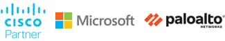 Cisco Microsoft Palo Alto Amplified Support Tech Support Logos