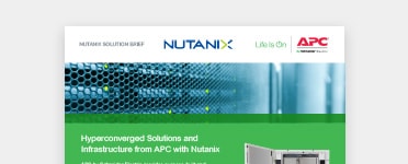 APC Nutanix use case of hyperconverged reference architectures