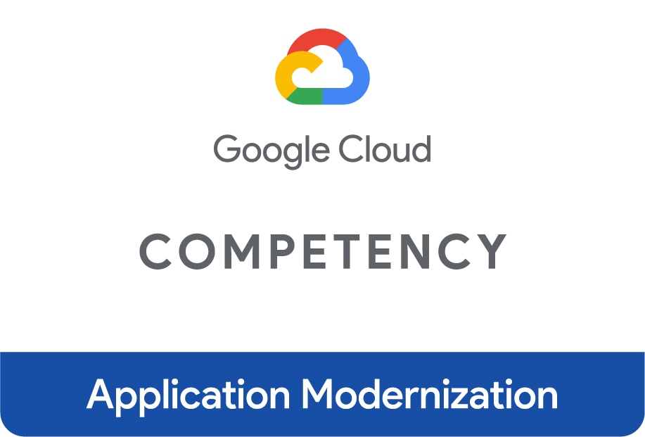 Google Cloud Application Modernization Competency Badge
