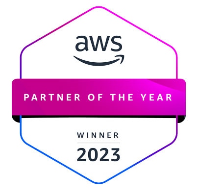 AWS Parter of the Year Finalist 2023 Badge