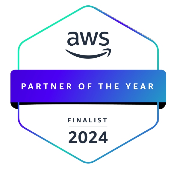 AWS Parter of the Year Finalist 2024 Badge