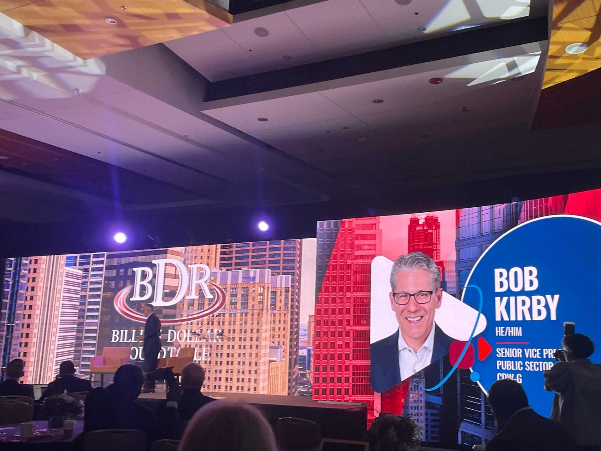 CDW logo in red with white lettering is paired next to the Black Excellence Unlimited Business Resource Group logo, showcasing ‘Be’ in black with an arrow-shaped ‘U’ in red